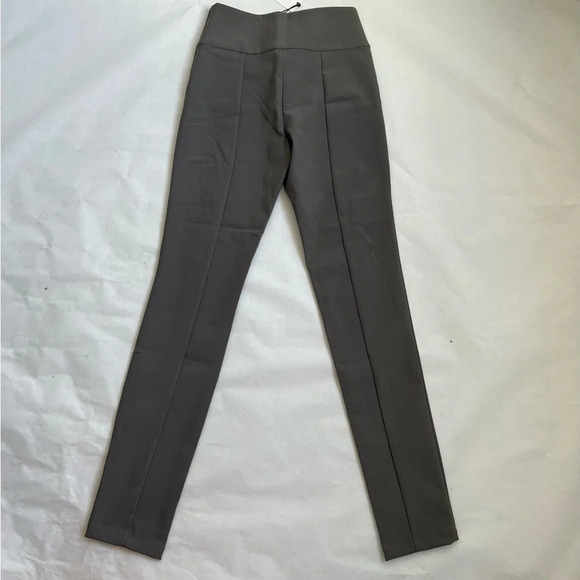 Women Dark Gray High Waisted Starchy Leggings Solid Size 6 Small Pull On Pants - Picture 3 of 6
